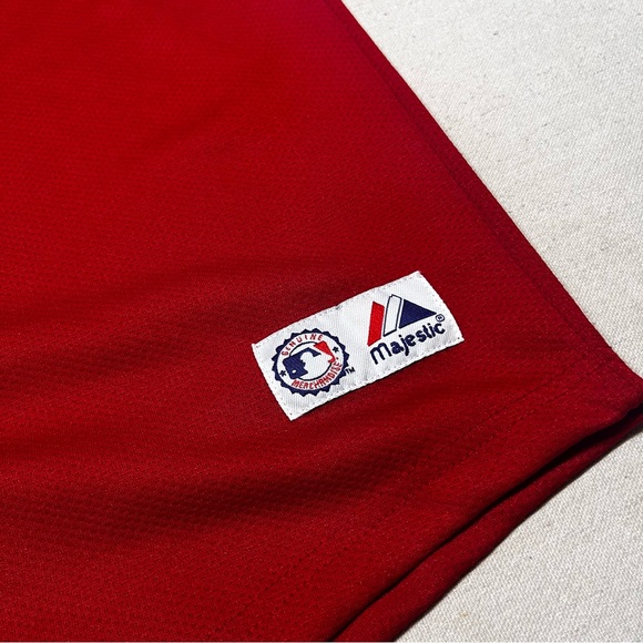 Majestic Arizona Diamondbacks Red Team Youth Jersey with Black Trim - Size 14/16 - Picture 3 of 13